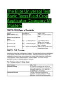 Texas TDA Category 1A &lpar;Field Crop Applicator&rpar; Mastery Exam Bank - 40&plus; Elite Q&A &plus; Rationales &lpar;2026&sol;2027 Edition&rpar;
