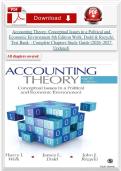 Accounting Theory&colon; Conceptual Issues in a Political and Economic Environment 8th Edition Wolk&comma; Dodd &NewLine;& Rozycki Test Bank &ndash; Complete Chapters Study Guide &lpar;2026&ndash;2027 Updated Exam Resource&rpar;