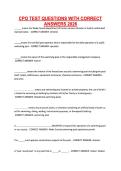 CPO TEST QUESTIONS WITH CORRECT ANSWERS 2026