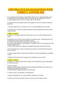 CPPS PRACTICE EXAM QUESTIONS WITH CORRECT ANSWERS 2026