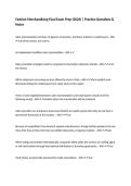 Fashion Merchandising Final Exam Prep &lpar;2026&rpar; &vert; Practice Questions & Notes
