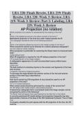 LRA 220 Complete Course Notes &vert; Study Guide with Verified Answers and Exam Review