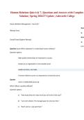 Human Relations Quiz 6 & 7 &vert; Questions and Answers with Complete Solution &vert; Spring 2026&sol;27 Update &vert; Ashworth College