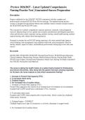 he Nurse Is Taking the Health History of a Patient &vert; NCLEX RN Case Study Questions and Verified Answers
