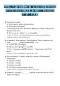 G2 PREP TEST CERTIFICATION SCRIPT&NewLine;2026 QUESTIONS WITH SOLUTIONS&NewLine;GRADED A&plus;