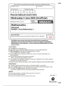 Edexcel A Level Mathematics June 2026 Paper 1 Unofficial Markscheme &lbrack;VERIFIED&rsqb;