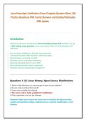 Linux Essentials Certification Exam Complete Question Bank&colon; 200 Practice Questions With Correct Answers and Detailed Rationales 2026 Update&period; &NewLine; 