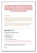 Linux Essentials Certification Exam &lpar;2026&ndash;2027&rpar; Complete Study &NewLine;Guide&colon; 200 Practice Questions with Correct Detailed Answers and &NewLine;In-Depth Rationales&comma; Linux Command Line Fundamentals&comma; System &NewLine;Administration&comma; Networking&comma; Security&comma; Open Source Concepts&comma; a