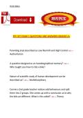PSY 357 Exam 1 Questions and Answers &vert; Psychology 357 &vert; Complete Exam Review Material &vert; Graded A&plus;