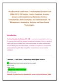 Linux Essentials Certification Exam Complete Question Bank &NewLine;&lpar;2026&ndash;2027&rpar;&colon; 200 Verified Practice Questions&comma; Accurate Answers and Comprehensive Rationales for Linux &NewLine;Fundamentals&comma; Shell Commands&comma; User Administration&comma; File Management&comma; Networking&comma; Security&comma; 