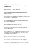 BUSI 520 All Chapters Study Guide &vert; Complete Marketing Management Notes