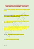Real Estate U Chapter 2 Exam 2026&vert;2027 Questions with Detailed &NewLine;Verified Answers &lpar;100&percnt; Correct Answers&rpar; &vert; Already Graded A&plus;
