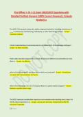 Fire Officer I- Ch 1-11 Exam 2026&vert;2027 Questions with &NewLine;Detailed Verified Answers &lpar;100&percnt; Correct Answers&rpar; &vert; Already &NewLine;Graded A&plus; 