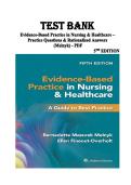 Test Bank for Evidence-Based Practice in Nursing & Healthcare&comma; 5th Edition&colon; 1000&plus; Q&A for EBP Certification & Nursing Exams&NewLine;&NewLine;