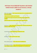 HCCP Exam Actual 2026&vert;2027 Questions with Detailed &NewLine;Verified Answers &lpar;100&percnt; Correct Answers&rpar; &vert; Already &NewLine;Graded A&plus;