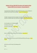 SkyWest CRJ Exam 2026&vert;2027 Questions with Detailed Verified &NewLine;Answers &lpar;100&percnt; Correct Answers&rpar; &vert; Already Graded A&plus; 