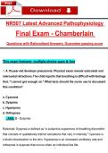 NR507 Latest Advanced Pathophysiology Final Exam &lpar;2026&sol;2027&rpar; Chamberlain Questions with Rationalized Answers&comma; 100&percnt; Guarantee passing score