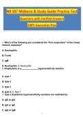 NR507&sol; NR 507 Advanced Pathophysiology Midterm Exam&comma; Study Guide &vert;&vert; Week 1 to Week 4 & 5 to Week 8 and Final Exam &lpar;2026 &sol; 2027&rpar; Questions and Verified Answers&comma; 100&percnt; Guaranteed Pass &vert;&vert;Complete A&plus; Guide