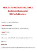 CNSL 503 Statistics Portage Exam 5 &lpar;Latest 2026&sol;2027 Update&rpar; Complete Questions and Guide Answers&comma; 100&percnt; Verified Graded A&plus;