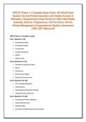 NUR 257 Exams 1&ndash;4 Complete Study Guide &vert; 250 NCLEX-Style &NewLine;Geriatric Nursing Practice Questions with Detailed Answers & &NewLine;Rationales &vert; Comprehensive Exam Review for Older Adult Health&comma; &NewLine;Dementia&comma; Delirium&comma; Polypharmacy&comma; Fall Prevention&comma; Chronic &NewLine;Disease