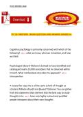 Psychology Bundled Exams &vert; Complete Psychology Exam Questions and Answers Package &vert; Graded A&plus;