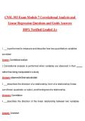CNSL 503 Exam Module 7 Correlational Analysis and Linear Regression 2026 &vert; Complete Questions and Guide Answers&comma; 100&percnt; Verified Graded A&plus;