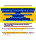 AAPC CPC Certification &lpar;Meazure Learning&rpar; Actual Exam Complete 100 Questions Review AAPC Certified Professional Coder CPC Certification Exam Questions and Answers