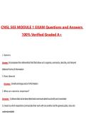 CNSL 503 Module 1 Exam &lpar;Latest 2026&sol;2027 Update&rpar; Complete Questions and Guide Answers&comma; 100&percnt; Verified Graded A&plus;