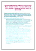 NUR 6001 Advanced Health Assessment Exams 1&ndash;3 Study &NewLine;Bank &ndash;  Complete Questions & Answers with Advanced &NewLine;Clinical Rationales &ndash; WPU Nurse Practitioner Master Prep &NewLine;&lpar;Latest 2026&rpar; &NewLine; &NewLine;