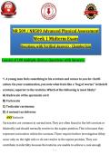 NR 509 &sol; NR509 Advanced Physical Assessment Final Exam Week 1 to 8 and Midterm Exam Week 1 to 4 &lpar;2026 &sol; 2027&rpar; Questions and Verified Answers&comma; 100&percnt; Guaranteed Pass &vert;&vert;Complete A&plus; Guide