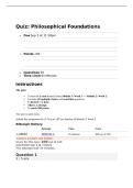 HSCO 506 Week 2 Quiz&colon; Philosophical Foundations &vert; Complete Questions & Answers &vert; 2026 Update &vert; 100&percnt; Correct&period;