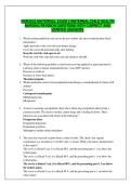 NUR2633 Maternal Exam 2 &ndash; Maternal Child Health Nursing Revision Questions with Correct Verified Answers