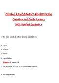 Dental Radiography Review Exam &lpar;Latest 2026&sol;2027 Update&rpar; Complete Questions and Guide Answers&comma; 100&percnt; Verified Graded A&plus;