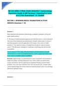 NR-503 WEEK 8 FINAL EXAM 2026&sol;2027 &vert; Epidemiology Population Health & EBP Reviewer &vert; Download to Score an A &vert; Pass Guaranteed - A&plus; Graded&NewLine;&NewLine;