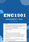 ENC1501 Assignment 2 2026 - Distinction &vert; Due June 2026
