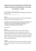 Maryland Home Improvement Salesperson Exam 2026&sol;2027 MHIC &ndash; Complete Exam Questions with Detailed Rationales &vert; 100&percnt; Verified &ndash; Pass Guaranteed &ndash; A&plus; Graded