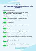 NUR 208&NewLine;Latest Premium Exam Questions and Answers &vert; Expert Verified &vert; Latest&NewLine;Edition 2026&sol;2027