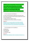 AWWA Cross-Connection Control Specialist&NewLine;Exam With Actual Questions & Verified&NewLine;Answers&comma; Plus Explained Rationales&sol;Expert&NewLine;Verified For Guaranteed 100&percnt; Pass&NewLine;2026&sol;Latest Update&sol;Instant Download Pdf