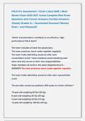PALS Pre Assessment 1 Exam Latest 2026 &vert;&vert; Most &NewLine;Recent Exam 2026-2027 Actual Complete Real Exam &NewLine;Questions And Correct Answers &lpar;Verified Answers&rpar; &NewLine;Already Graded A&plus; &vert; Guaranteed Success&excl;&excl; Newest &NewLine;Exam &vert; Just Released&excl;&excl;