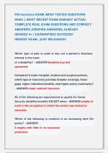 PSI Insurance EXAM&comma; MOST TESTED QUESTIONS &NewLine;2026&excl;&excl; &vert;&vert; MOST RECENT EXAM 2026&vert;2027 ACTUAL &NewLine;COMPLETE REAL EXAM QUESTIONS AND CORRECT &NewLine;ANSWERS &lpar;VERIFIED ANSWERS&rpar; ALREADY &NewLine;GRADED A&plus; &vert; GUARANTEED SUCCESS&excl;&excl;                  &NewLine;NEWEST EXAM &vert; JUST RELEASED&excl;&excl; 