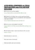 AVID MEDIA COMPOSER 101 FINAL &NewLine;PREPARATION 2026 FULL REVIEW &NewLine;INCLUDED