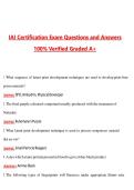 IAI CERTIFICATION &lpar;Latest 2026&sol;2027 Update&rpar; Complete Questions and Guide Answers&comma; 100&percnt; Verified Graded A&plus;