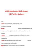 IAI CCSI Complete Questions and Guide Answers&comma;&lpar;Latest 2026&sol;2027 Update&rpar; 100&percnt; Verified Graded A&plus;