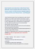 South Carolina real estate Exams &vert;&vert; Most Recent Exams 2026-2027