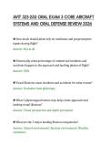 AVIT 323-255 ORAL EXAM 3 CORE AIRCRAFT &NewLine;SYSTEMS AND ORAL DEFENSE REVIEW 2026 