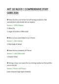 AVIT 323 BLOCK 1 COMPREHENSIVE STUDY &NewLine;GUIDE 2026 