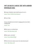 AVIT 323 BLOCK 2 MOCK TEST WITH ANSWER &NewLine;RATIONALES 2026 
