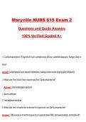 Maryville NURS 615 Pharm Exam 2 &lpar;Latest 2026&sol;2027 Update&rpar; Complete Questions and Guide Answers&comma; 100&percnt; Verified Graded A&plus;