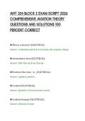 AVIT 324 BLOCK 2 ACTUAL EXAM PAPER &NewLine;2026 COMPLETE QUESTIONS AND &NewLine;SOLUTIONS GRADED A&plus; 