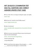 AVIT 324 BLOCK 2 EXAMINATION TEST &NewLine;2026 FULL QUESTIONS AND CORRECT &NewLine;ANSWERS UPDATED STUDY GUIDE